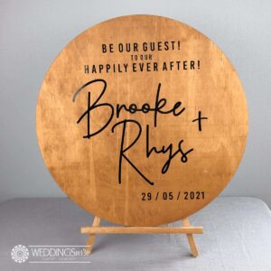 Be Our Guest Timber Welcome Sign