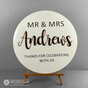 New Surname 3D Acrylic Welcome Sign