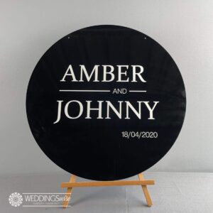 Modern Acrylic Welcome Sign with Vinyl Lettering