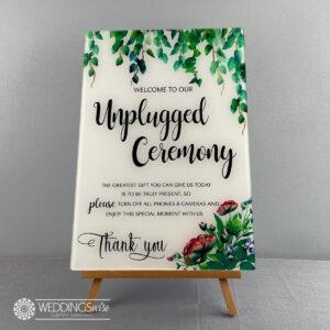 Unplugged Sign Floral Hire