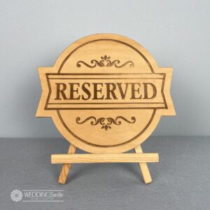 Raw Timber Reserved sign