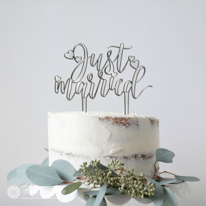 Just Married Cake Topper