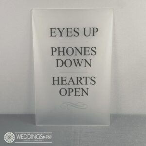 Frosted Unplugged Sign