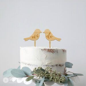 We Do Love Birds Cake Topper