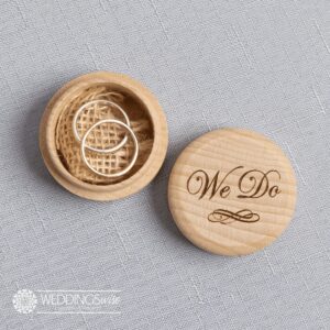"We Do" Timber Ring box