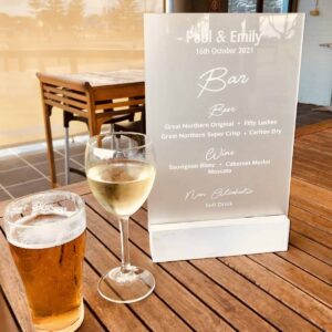 Wedding Bar & Menu Signs