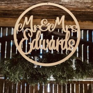 Wedding Decor Word Rings