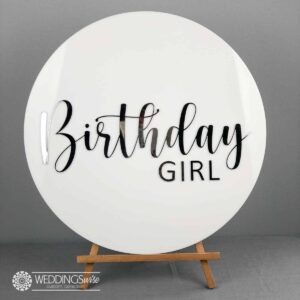 Birthday Girl 3D Acrylic Sign