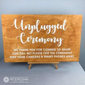Unplugged Timber Sign