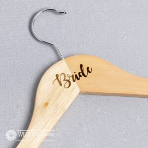 Bride Laser Engraved Coat Hanger