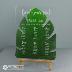 Clear Acrylic Seating Chart