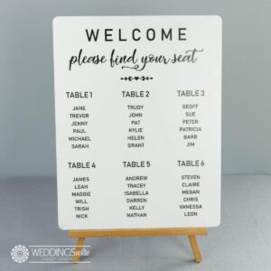 Welcome Seating Chart