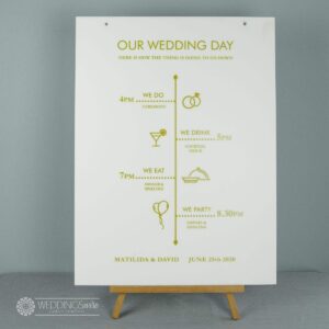 Our Wedding Day Event Sign