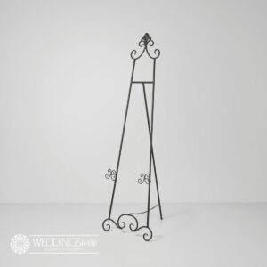 Black Metal Easel HIRE