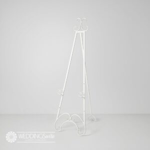 White Metal Easel HIRE
