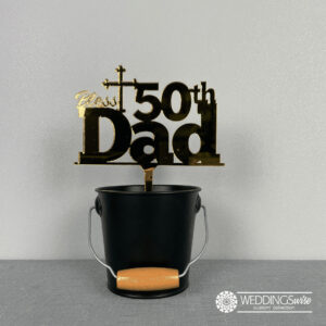 Christian 50th Cake topper