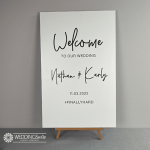 Minimalist PVC Welcome Sign