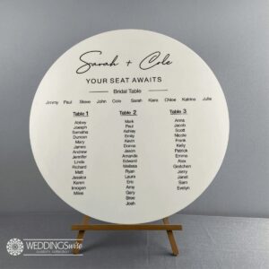 Custom Circle Seating Chart - Your Seat Awaits