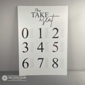 Please Take a Seat PVC Seating Chart