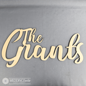 Personalised Laser Cut Timber Name Sign