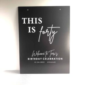 This Is Forty Birthday Sign