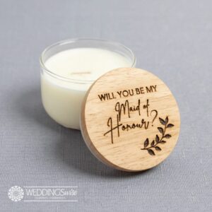 Will You Be My Maid of Honour Candle