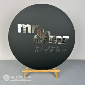 Mr and Mr 3D Acrylic Welcome Sign