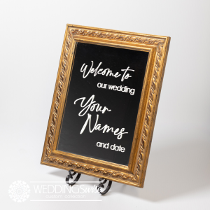 Welcome Antique Gold Frame Mirror Hire